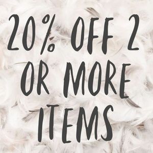 20% off of bundles 2 or more items